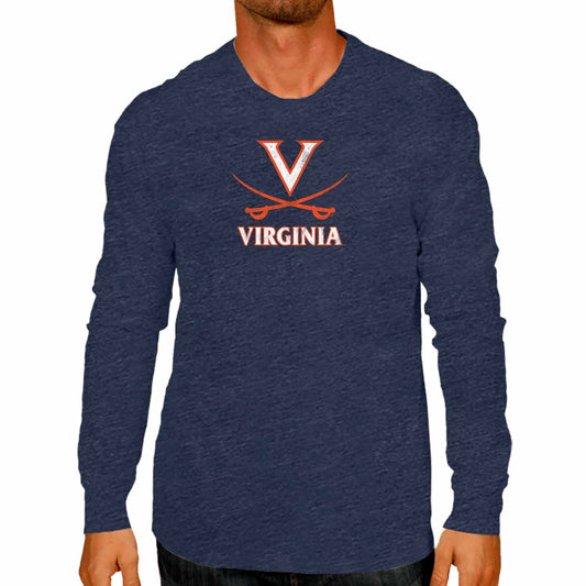 Virginia Cavaliers NCAA MVP Adult Long-Sleeve Shirt - Navy