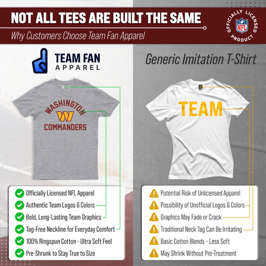 Washington Commanders NFL Adult Gameday T-Shirt - Gray