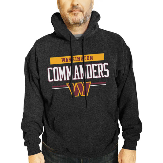 Washington Commanders NFL Adult Gameday Charcoal Hooded Sweatshirt - Charcoal