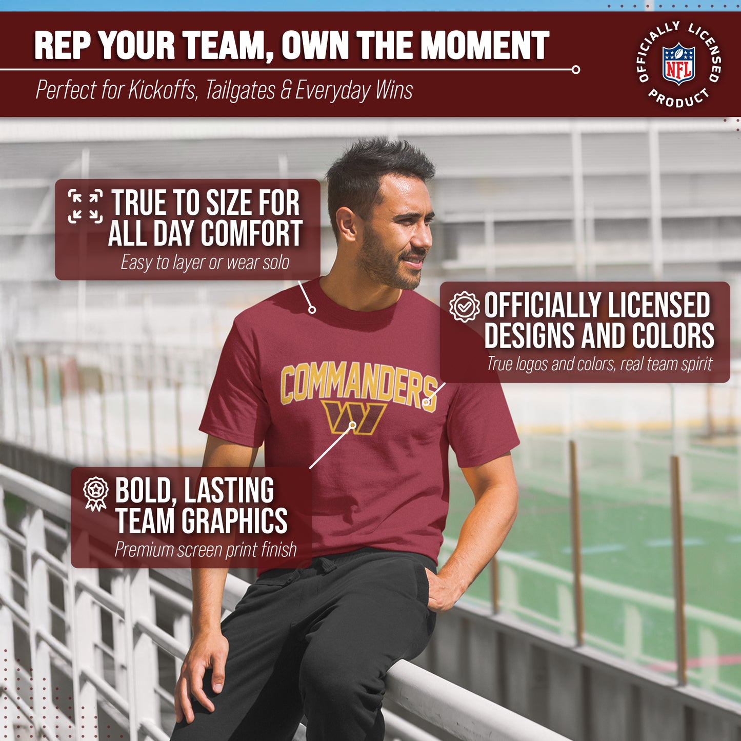 Washington Commanders NFL Home Team Tee - Maroon