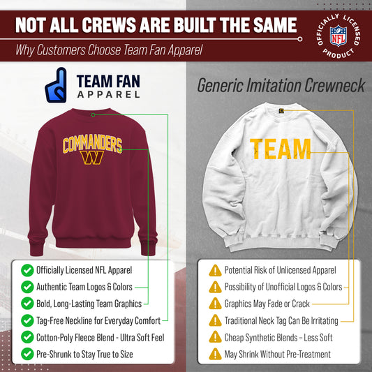 Washington Commanders NFL Home Team Crew - Cardinal