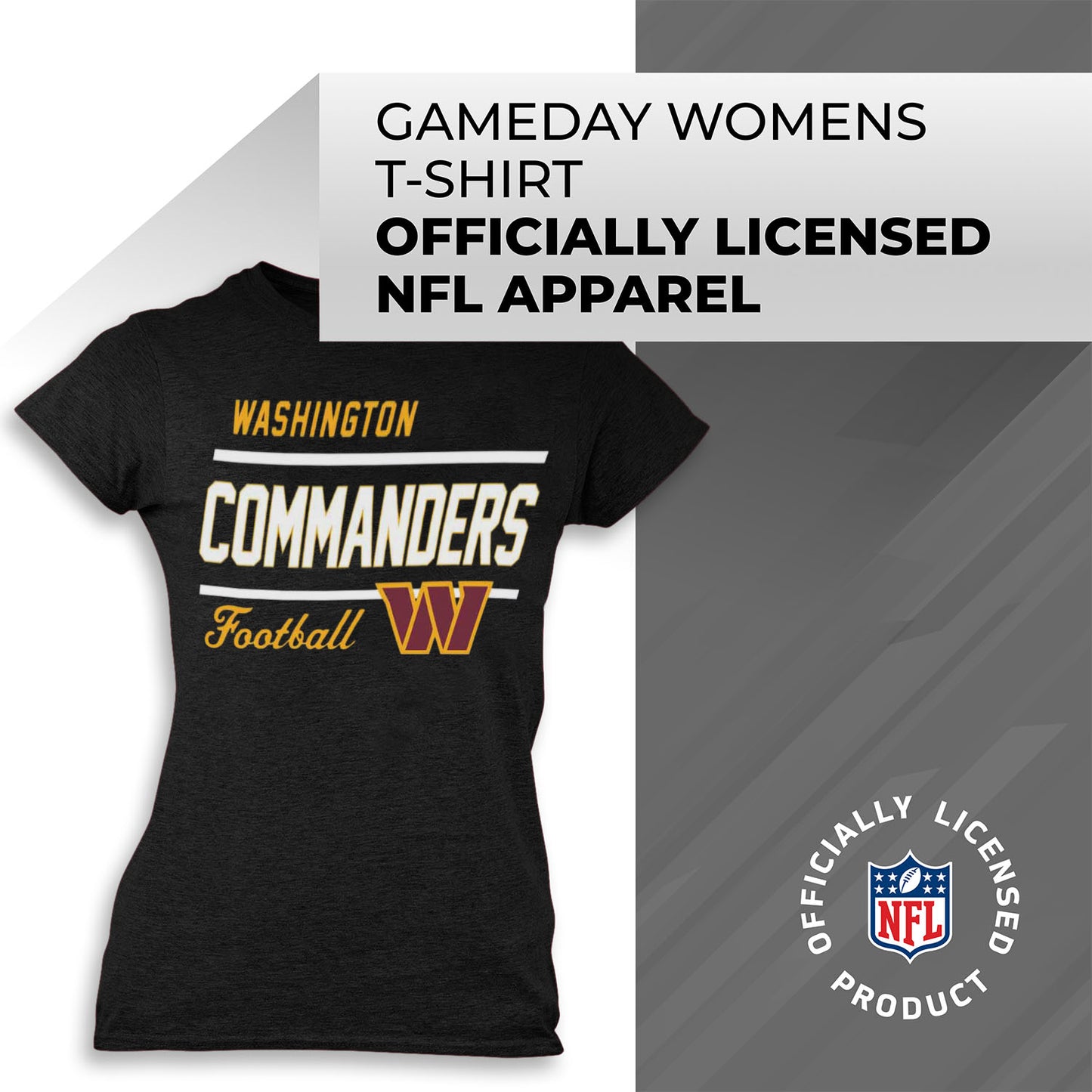Washington Commanders NFL Gameday Women's Relaxed Fit T-shirt - Black