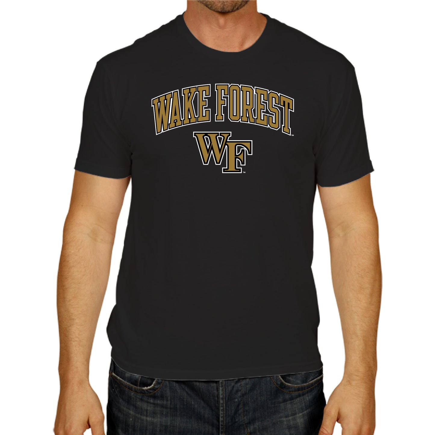 Wake Forest Demon Deacons NCAA Adult Gameday Cotton T-Shirt - Black