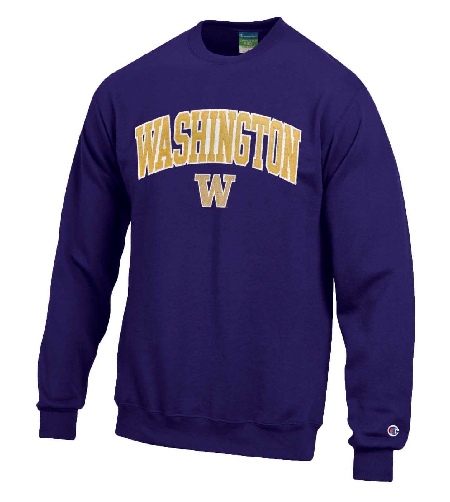 Washington Huskies Adult Tackle Twill Crewneck - Purple