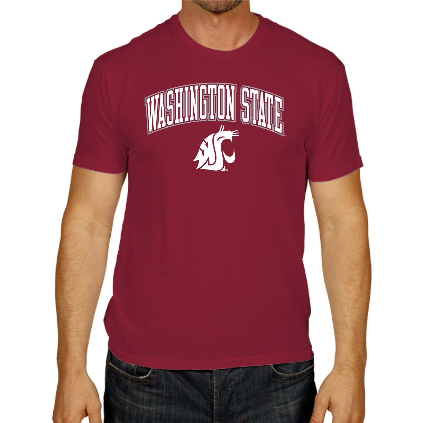 Washington State Cougars NCAA Adult Gameday Cotton T-Shirt - Cardinal