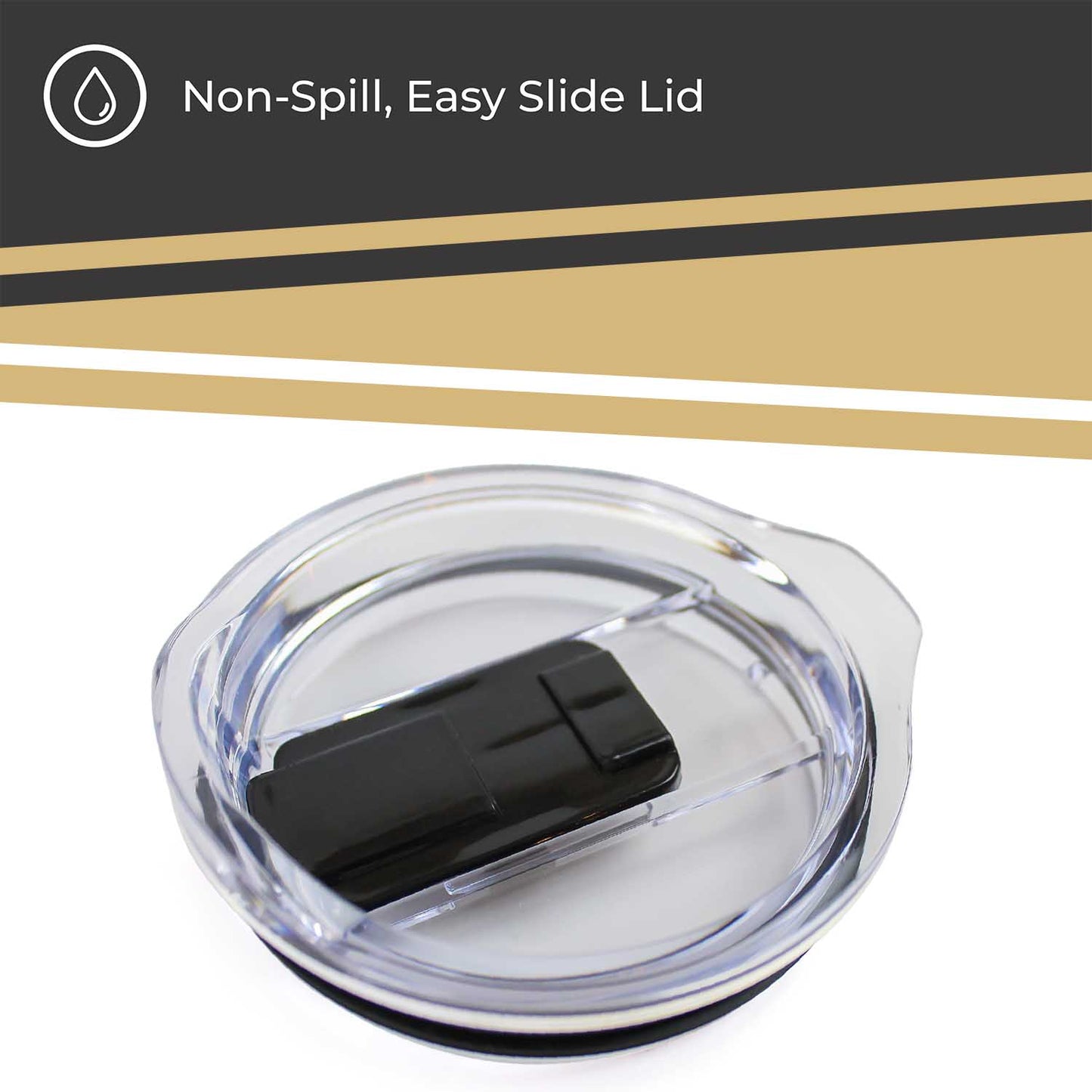 Wake Forest Demon Deacons NCAA Stainless Steel Tumbler perfect for Gameday - Black