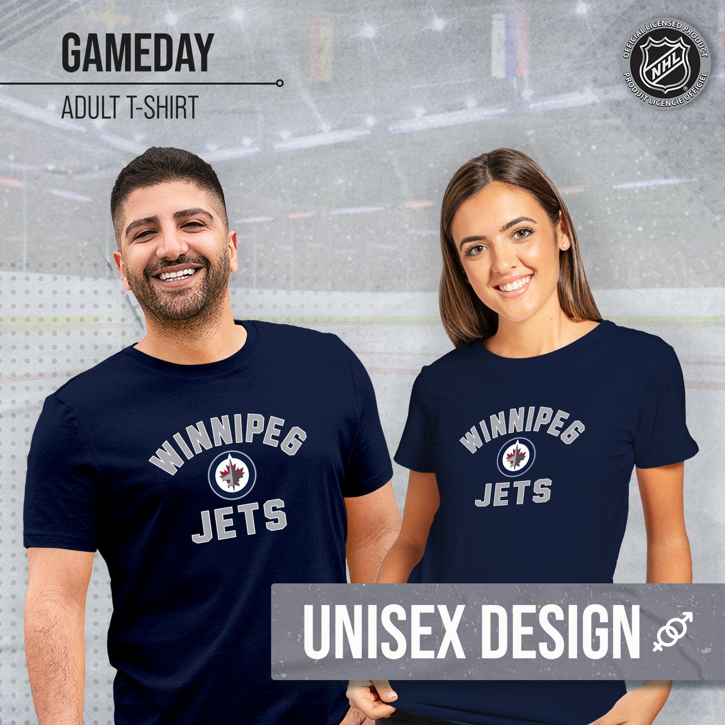 Winnipeg Jets NHL Adult Game Day Unisex T-Shirt - Navy