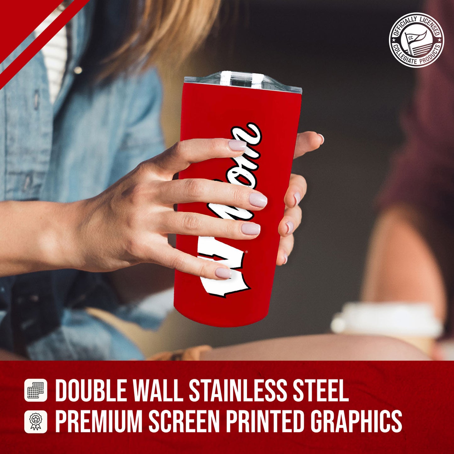Wisconsin Badgers NCAA Stainless Steel Travel Tumbler for Mom - Red