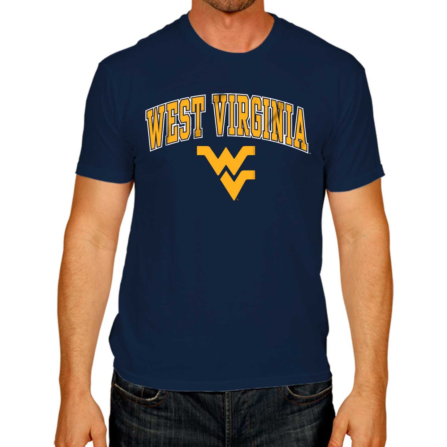 West Virginia Mountaineers NCAA Adult Gameday Cotton T-Shirt - Navy
