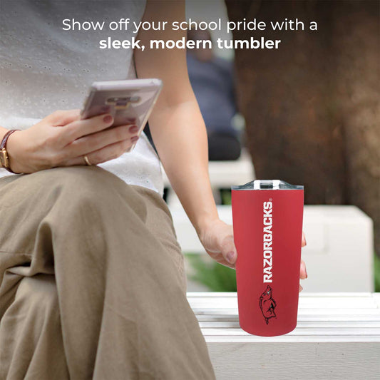 Arkansas Razorbacks NCAA Stainless Steel Tumbler perfect for Gameday - Cardinal
