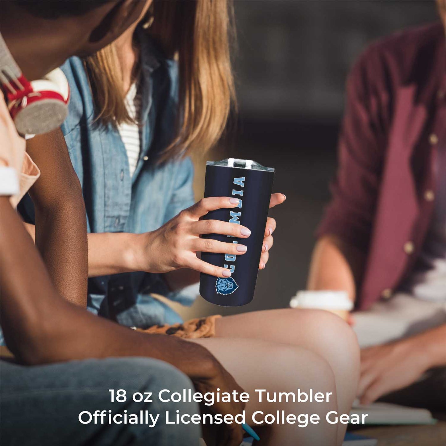 Columbia Lions NCAA Stainless Steel Tumbler perfect for Gameday - Navy