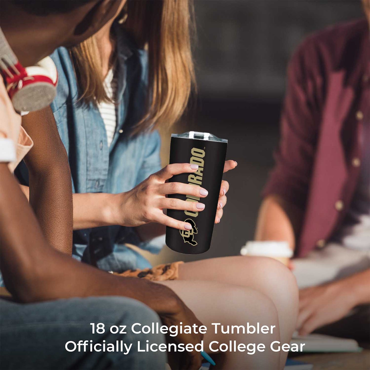 Colorado Buffaloes NCAA Stainless Steel Tumbler perfect for Gameday - Black
