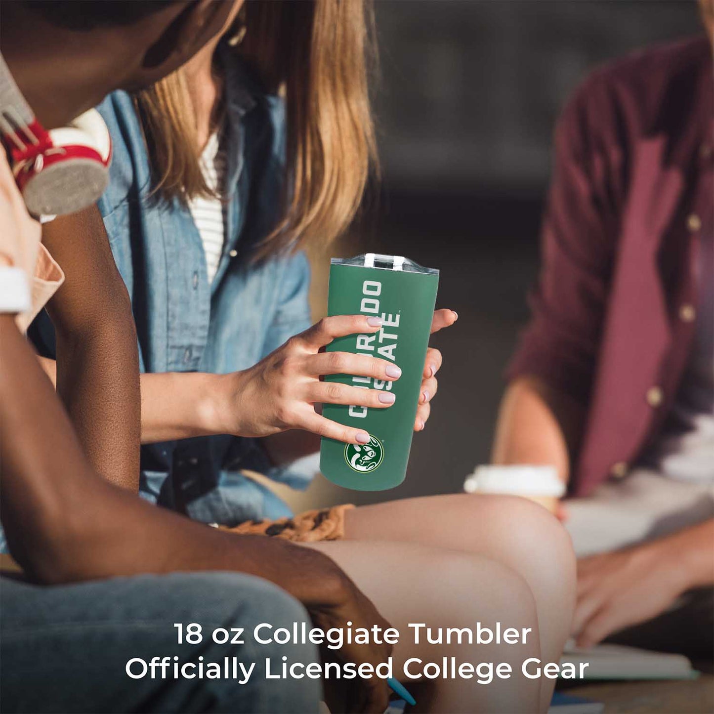Colorado State Rams NCAA Stainless Steel Tumbler perfect for Gameday - Green