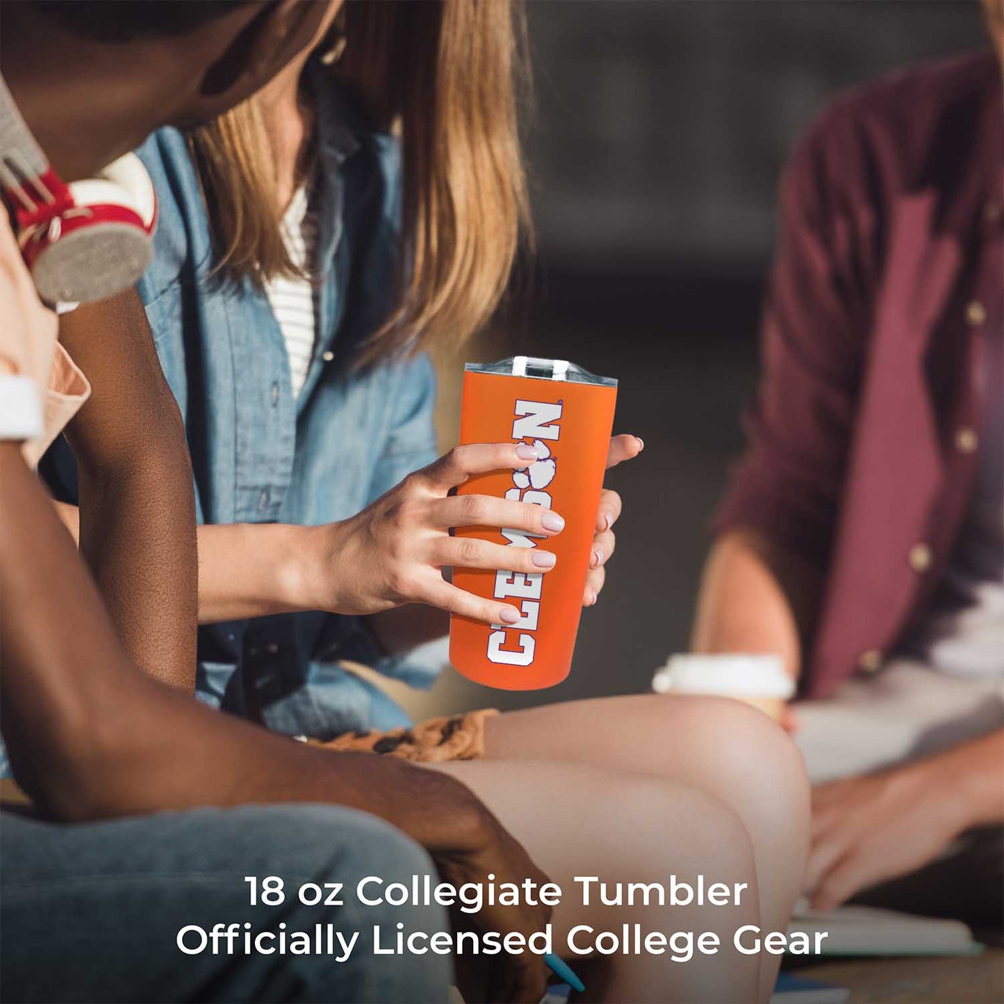 Clemson Tigers NCAA Stainless Steel Tumbler perfect for Gameday - Orange