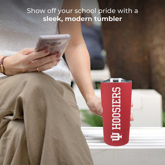 Indiana Hoosiers NCAA Stainless Steel Tumbler perfect for Gameday - Crimson