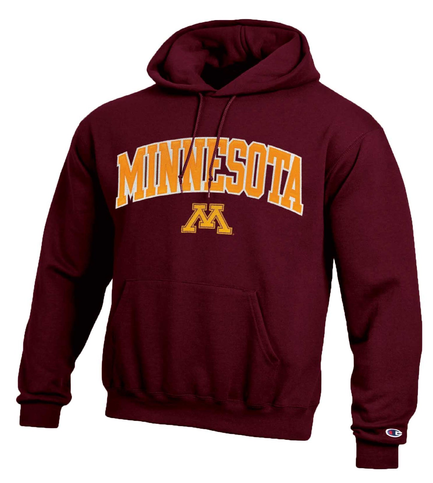 Minnesota Golden Gophers Champion Adult Tackle Twill Hooded Sweatshirt - Maroon