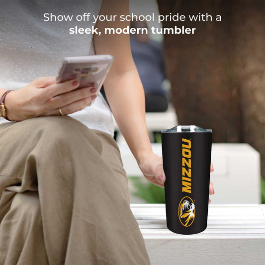 Missouri Tigers NCAA Stainless Steel Tumbler perfect for Gameday - Black