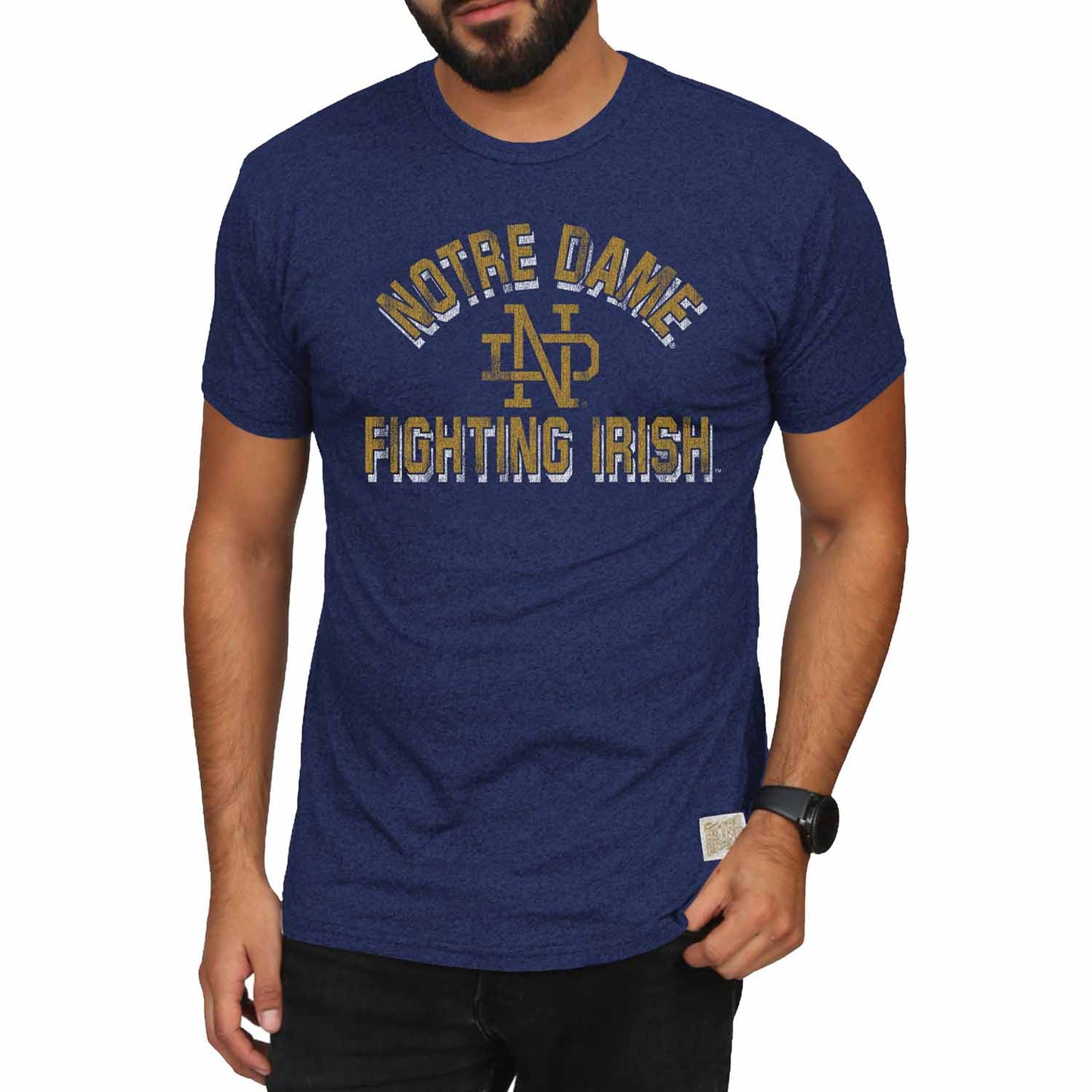Notre Dame Fighting Irish Adult College Team Color T-Shirt - Navy