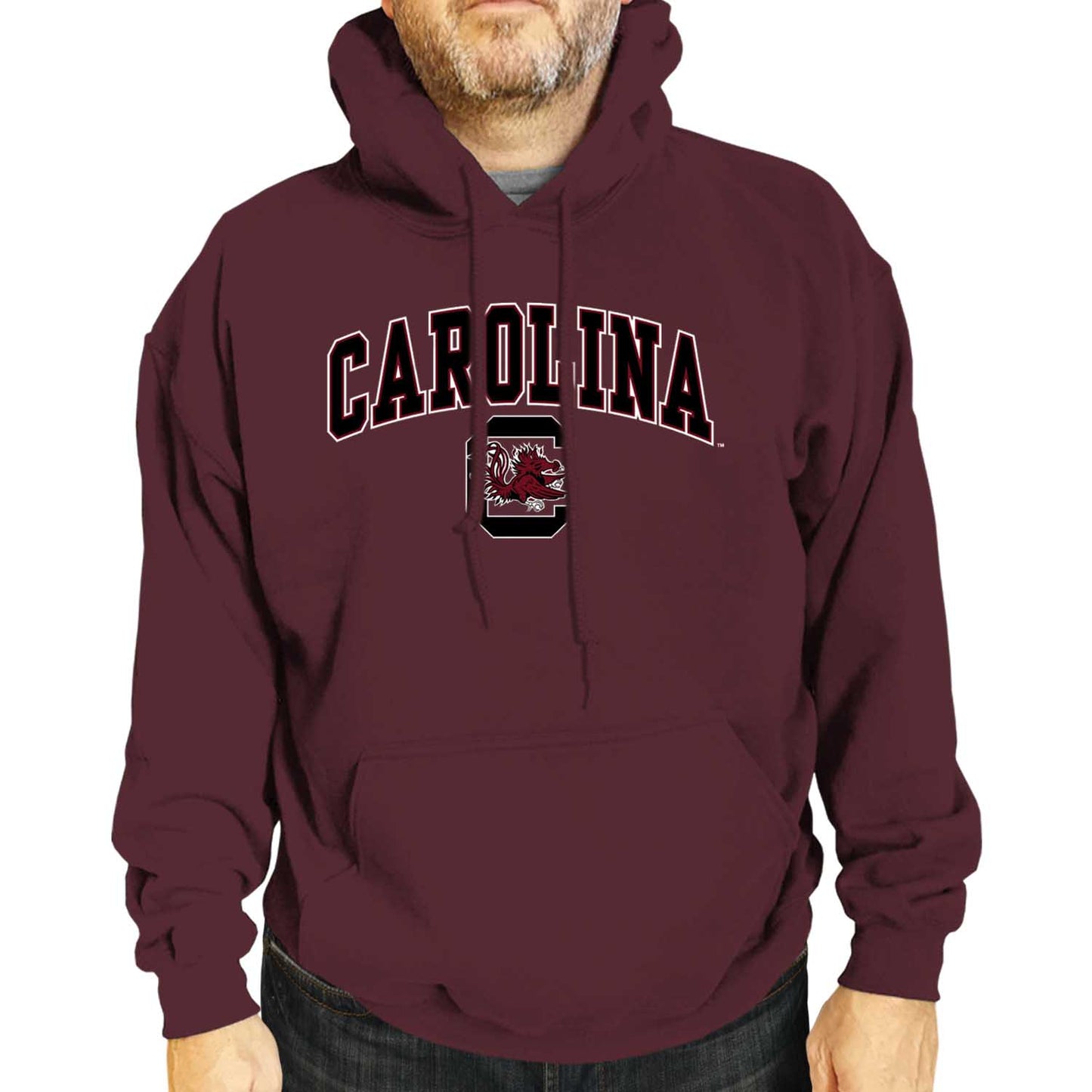 South Carolina Gamecocks Adult Arch & Logo Soft Style Gameday Hooded Sweatshirt - Maroon