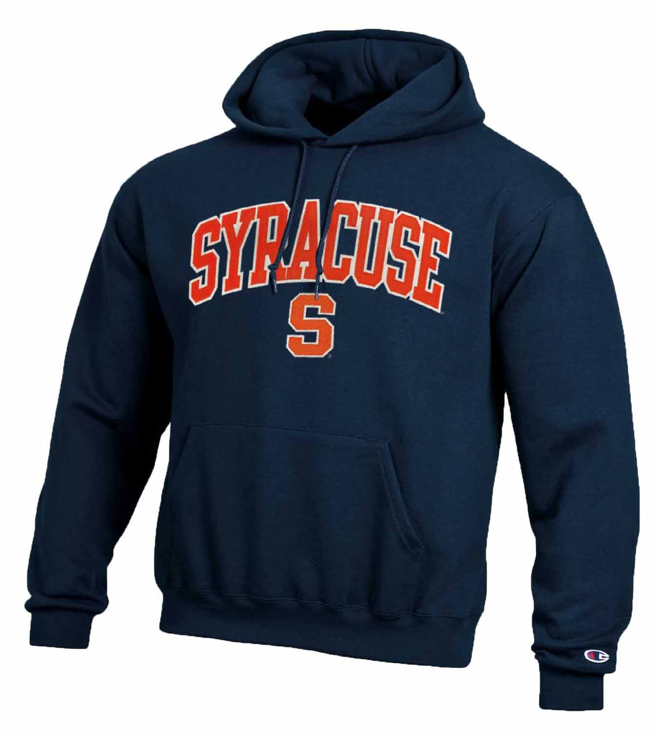Syracuse Orange Champion Adult Tackle Twill Hooded Sweatshirt - Navy