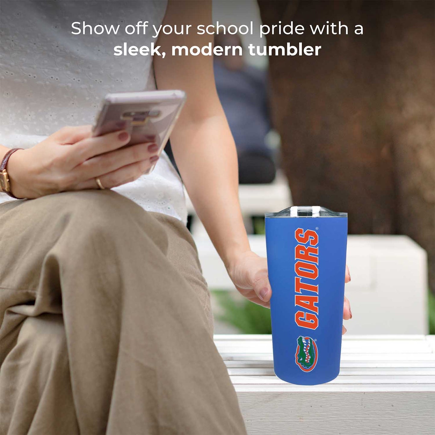 Florida Gators NCAA Stainless Steel Tumbler perfect for Gameday - Royal