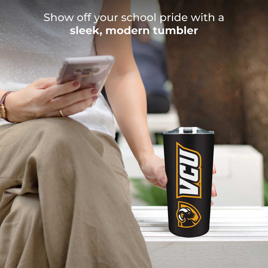 VCU Rams NCAA Stainless Steel Tumbler perfect for Gameday - Black