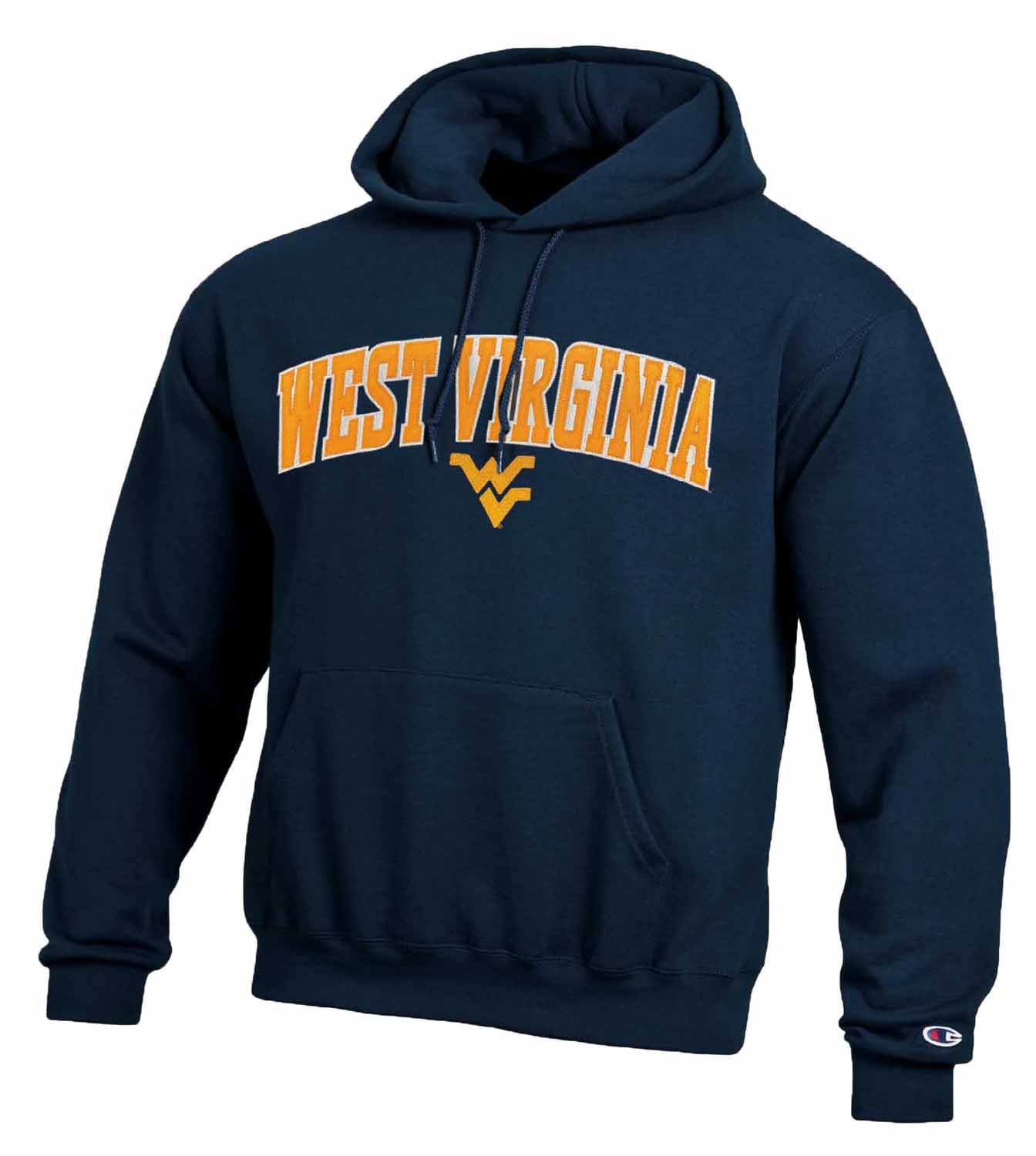 West Virginia Mountaineers Champion Adult Tackle Twill Hooded Sweatshirt - Navy