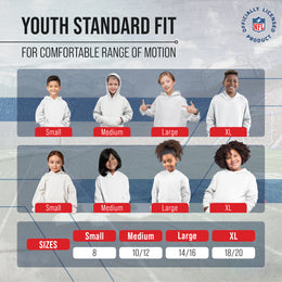 Arizona Cardinals NFL Youth Run City Hoodie- Kids Pro Football Pullover Sweatshirt- Officially Licensed - Black