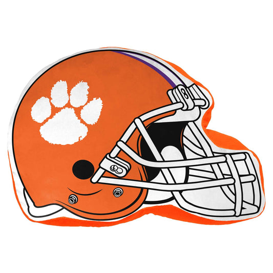 Clemson Tigers NCAA Helmet Super Soft Football Pillow - Orange