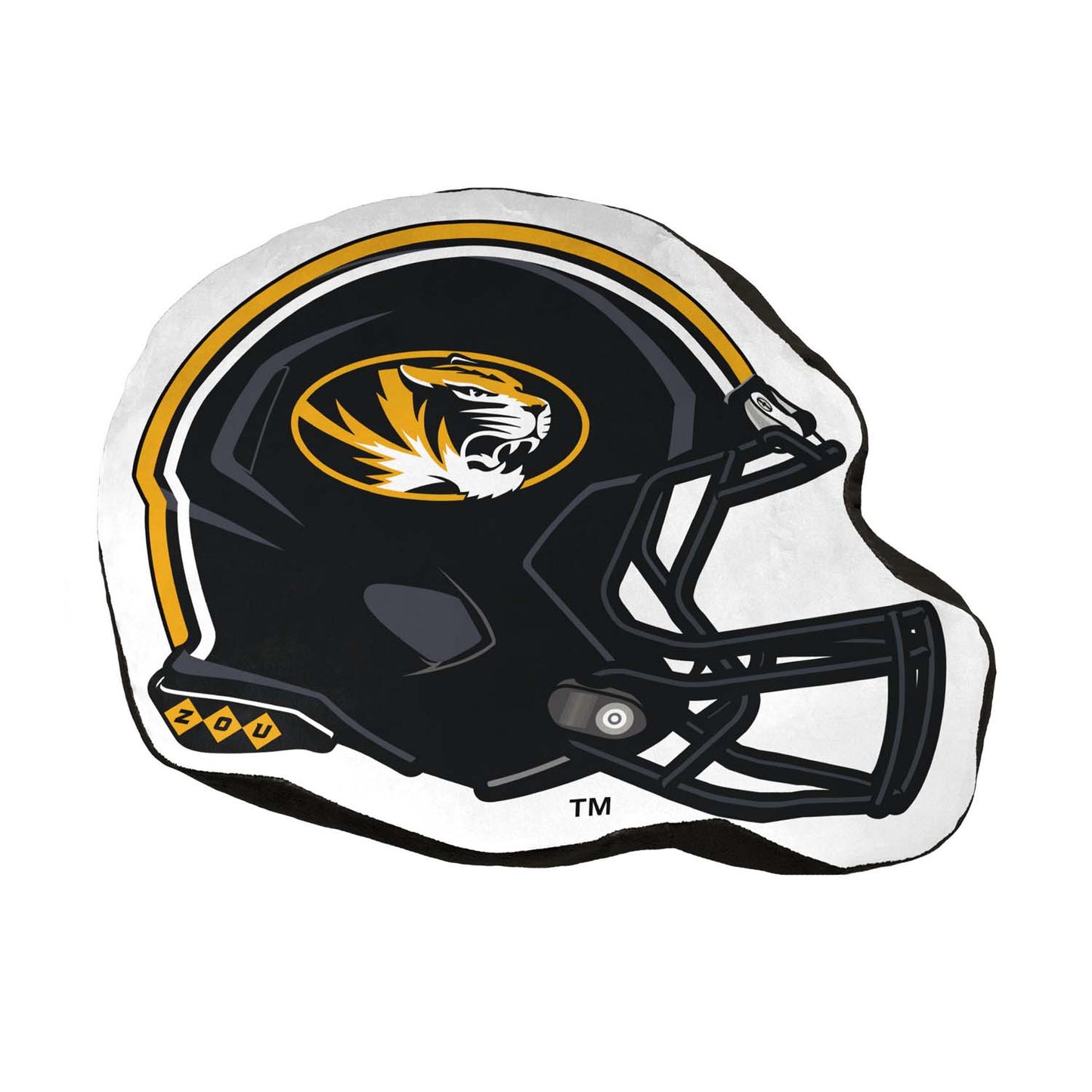 Missouri Tigers NCAA Helmet Super Soft Football Pillow - Black