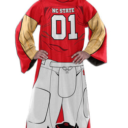 NC State Wolfpack NCAA Team Wearable Blanket with Sleeves - Red