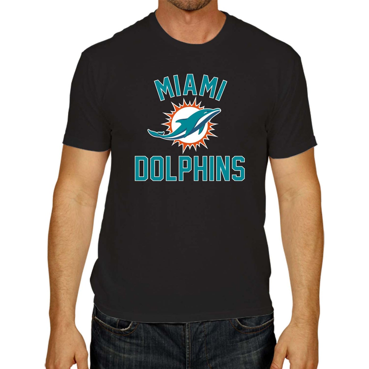 Miami Dolphins NFL Adult Gameday T-Shirt - Black