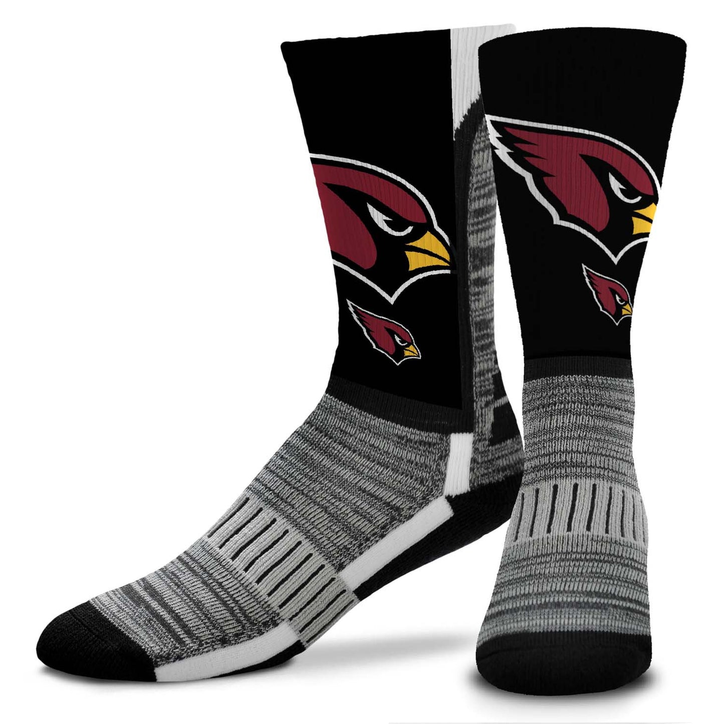 Arizona Cardinals NFL Adult Curve Socks - Black