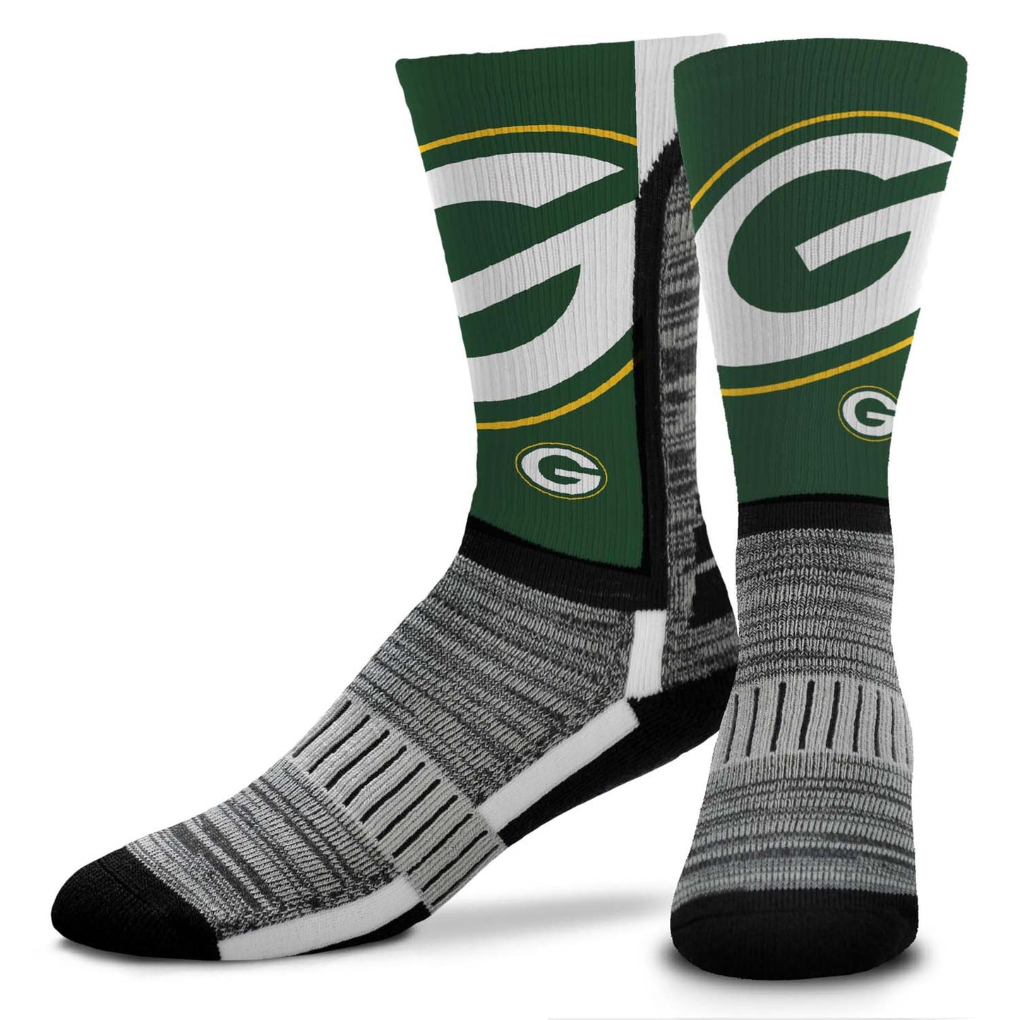 Green Bay Packers NFL V Curve  Socks - Green