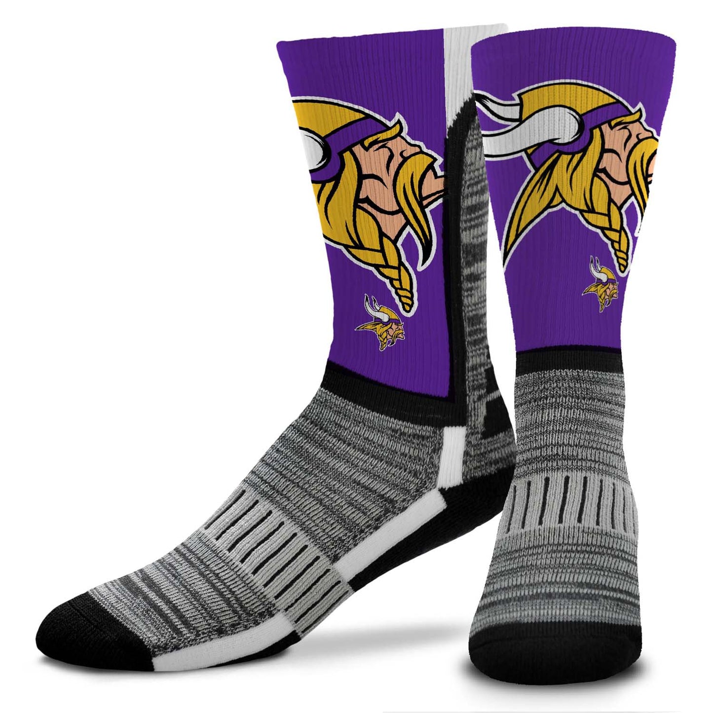 Minnesota Vikings NFL Youth V Curve Socks - Purple