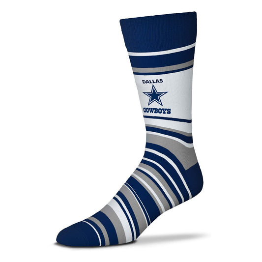 Dallas Cowboys NFL Adult Striped Dress Socks - Navy