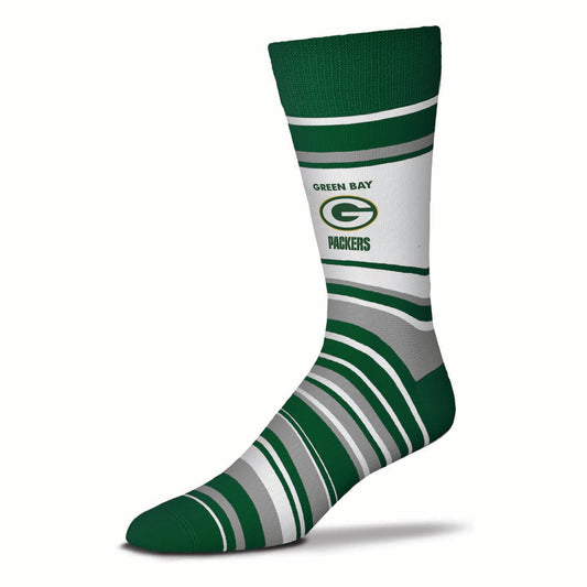 Green Bay Packers NFL Adult Striped Dress Socks - Green