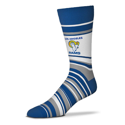 Los Angeles Rams NFL Adult Striped Dress Socks - Blue