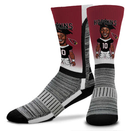 Arizona Cardinals FBF NFL Youth V Curve MVP Deandre Hopkins Player Crew Socks - Cardinal #10