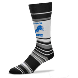 Detroit Lions NFL Adult Striped Dress Socks - Black