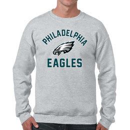 Philadelphia Eagles NFL Adult Gameday Football Crewneck Sweatshirt - Gray