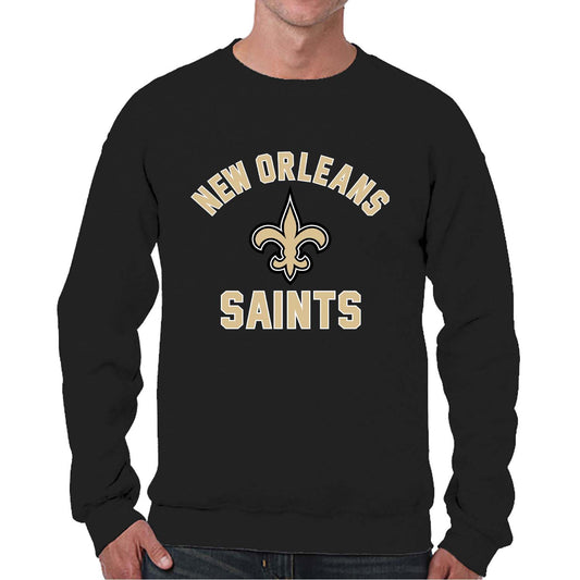 New Orleans Saints NFL Adult Gameday Football Crewneck Sweatshirt - Black