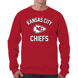 Kansas City Chiefs NFL Adult Gameday Football Crewneck Sweatshirt - Red