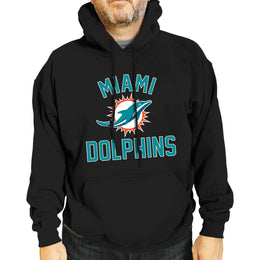 Miami Dolphins NFL Gameday Adult Hooded Sweatshirt - Black