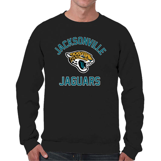 Jacksonville Jaguars NFL Adult Gameday Football Crewneck Sweatshirt - Black
