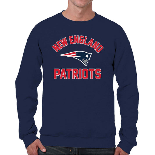 New England Patriots NFL Adult Gameday Football Crewneck Sweatshirt - Navy