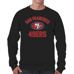 San Francisco 49ers NFL Adult Gameday Football Crewneck Sweatshirt - Black