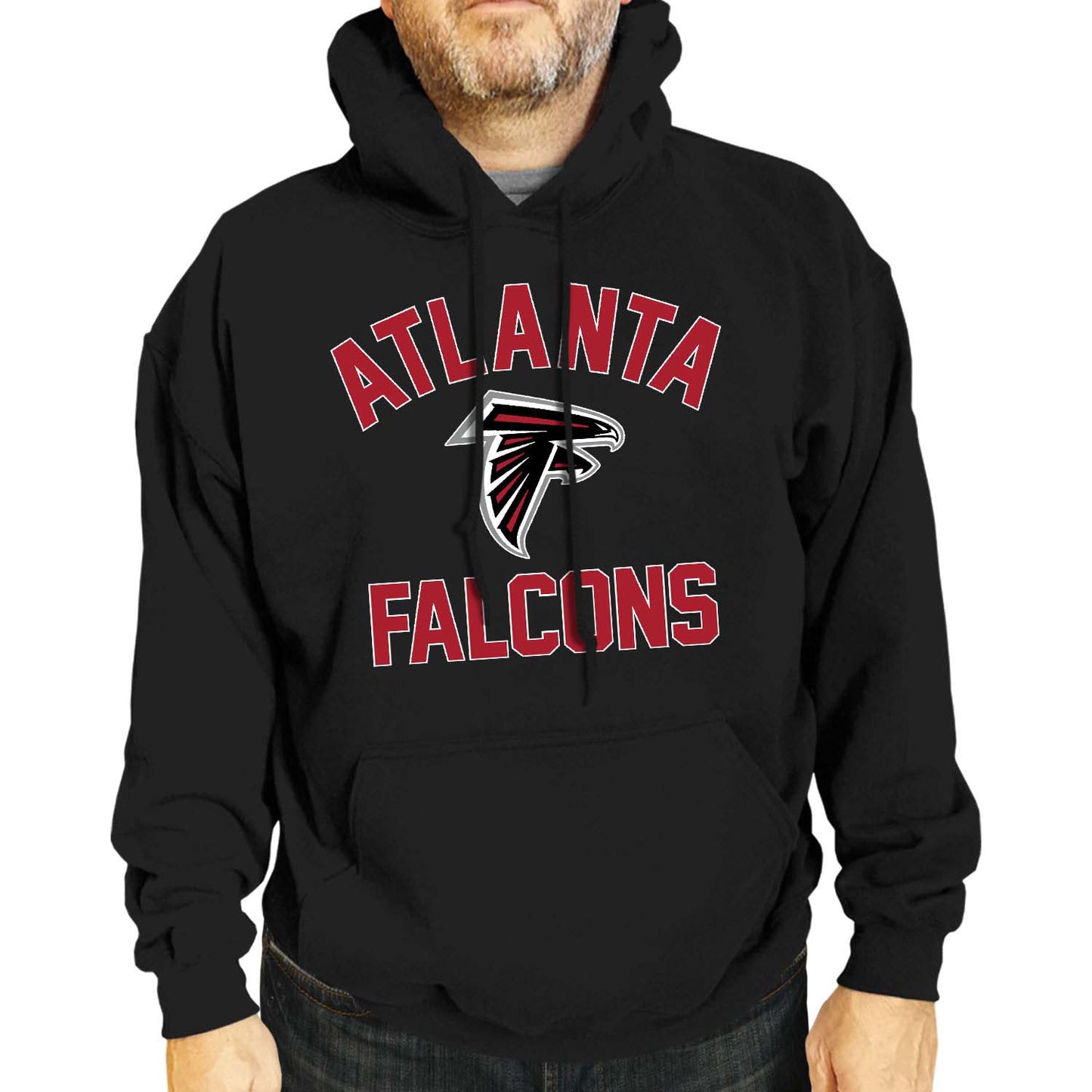 Atlanta Falcons NFL Gameday Adult Hooded Sweatshirt - Black