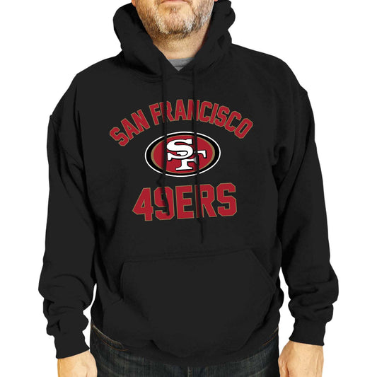 San Francisco 49ers NFL Gameday Adult Hooded Sweatshirt - Black