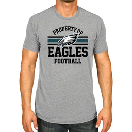 Philadelphia Eagles NFL Adult Property Of T-Shirt - Sport Gray